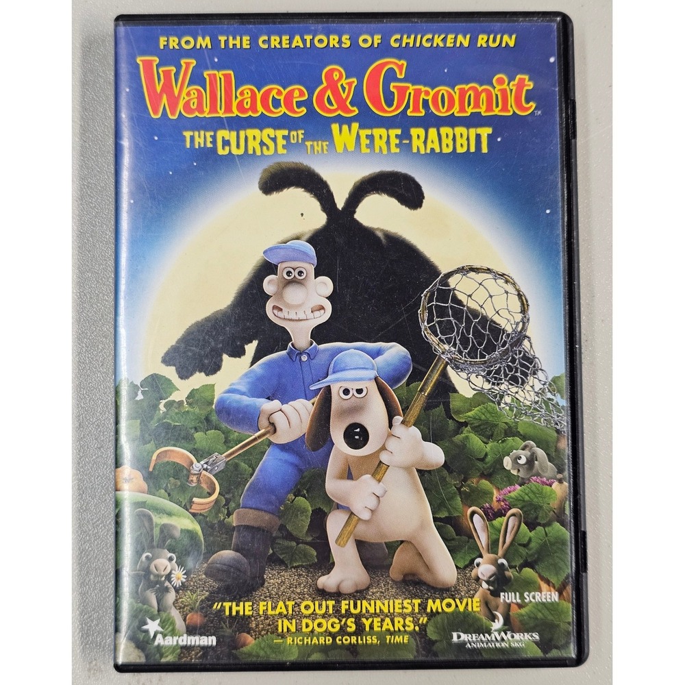 Wallace & Gromit The Curse of the Were-Rabbit DVD Full Screen 2005 DreamWorks